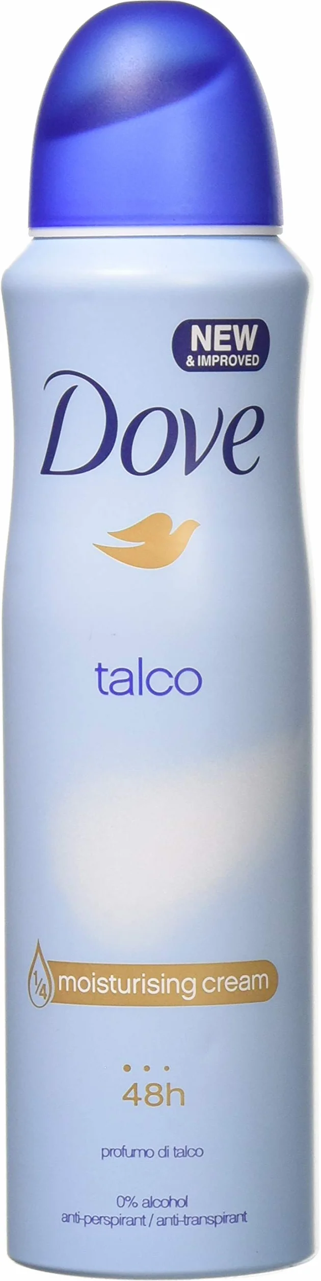 Dove Advanced Care Desodorante Unisex Talco 72H Spray Anti-Trspirante Sin Alcohol 150 ml