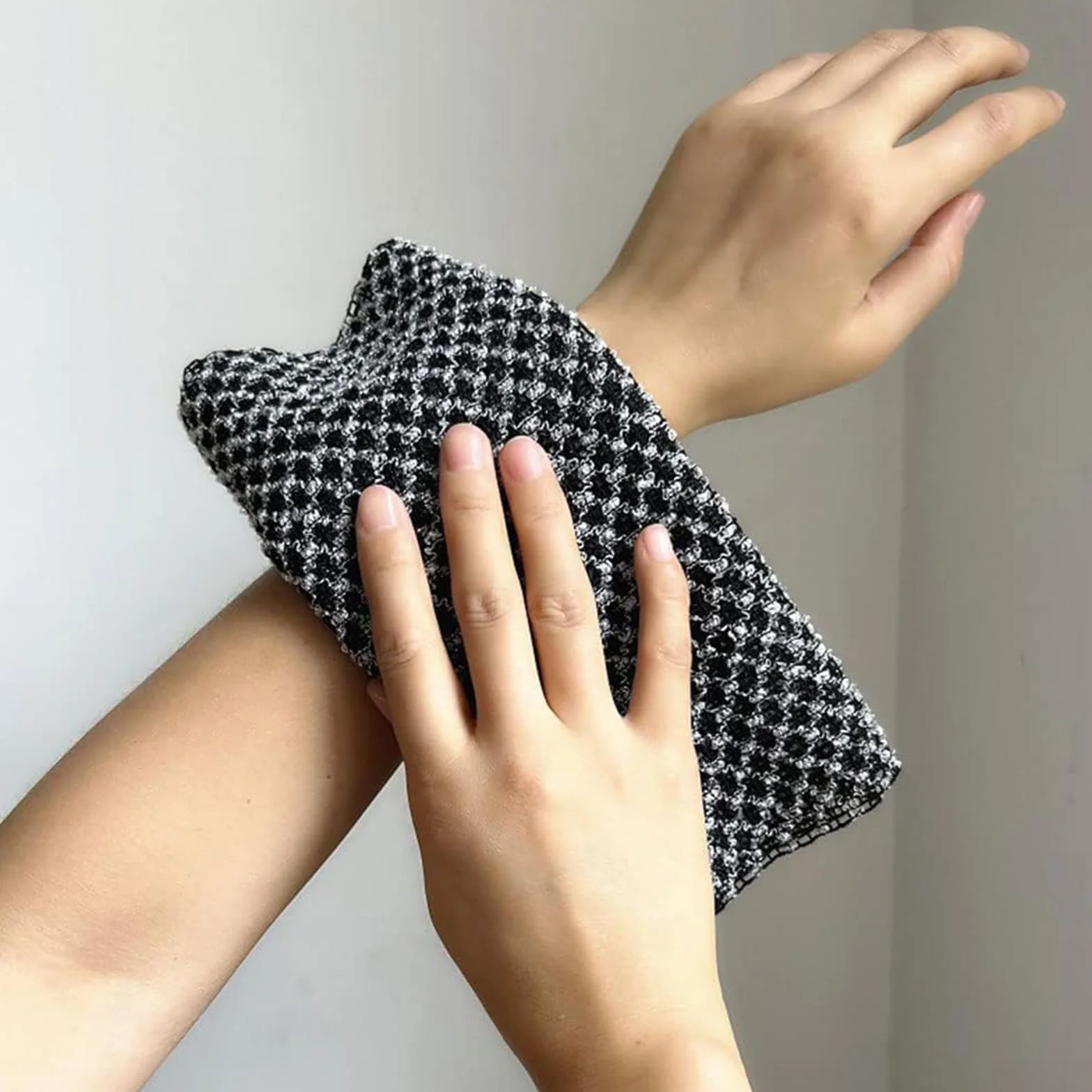 Toalla Exfoliante Larga Japonés para Espalda, Exfoliación Corporal, Juego de 2 Piezas
