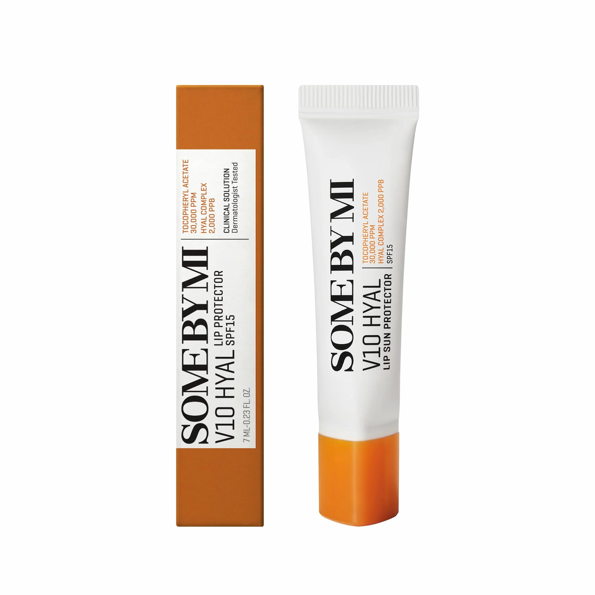 SOME BY MI V10 Hyal Lip Sun Protector Clear Pack de 2 13g Bálsamo labial coreano SPF 15
