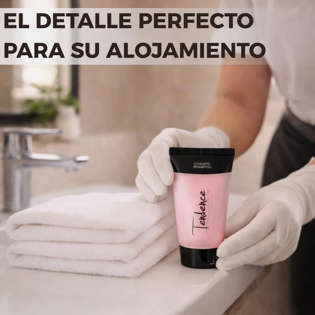 400 unidades de Tubo de Champú Amenities Hotel – Cosmética Hotelera Ecológica para Hoteles, Casas Rurales y Alojamientos Turísticos | Producto de Acogida para Habitaciones y Huéspedes.