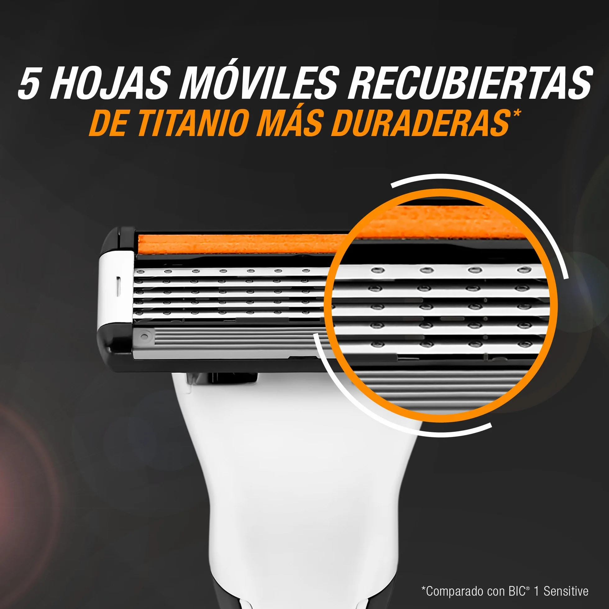 BIC Hybrid 5 Flex Kit Hombre Mango Recambios Pack 3 Recargas