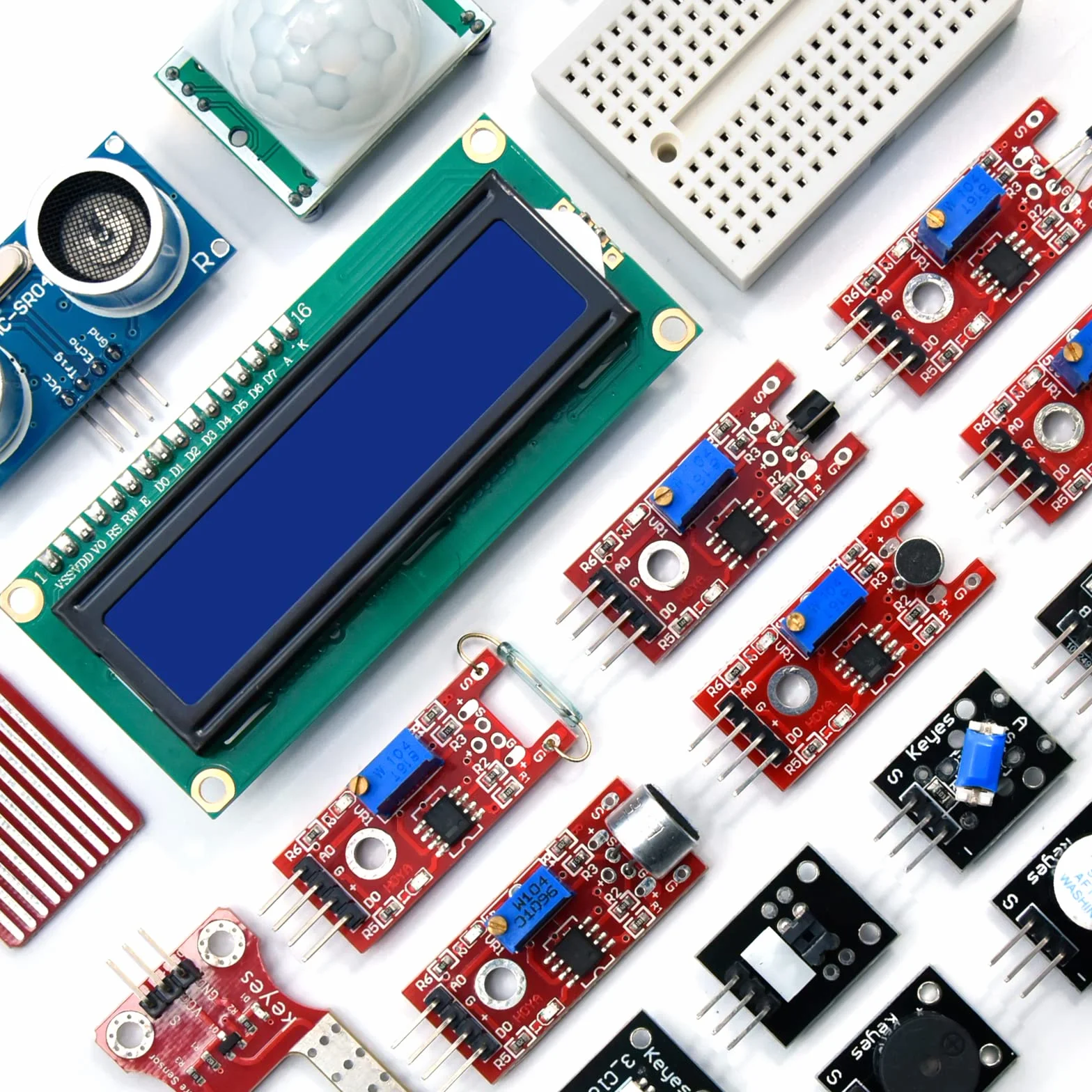 KEYESTUDIO 37 en 1 Kit de Módulos de Sensores para Arduino UNO Mega 2560 Nano Raspberry Pi