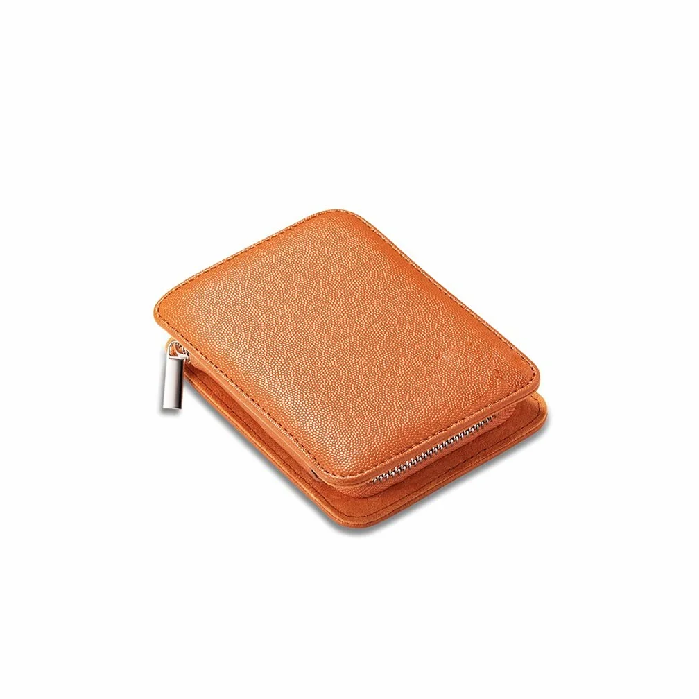 AMONG Kit de Manicura Herramientas del Clavo de Acero Inoxidable Clippers Sistema del Cuidado Personal exfoliantes 9 Pieza Hombre y Mujer Naranja Kit de Cortauñas