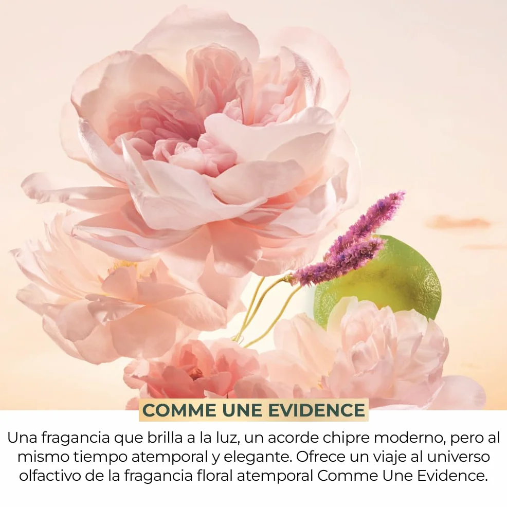 Yves Rocher COMME UNE EVIDENCE Set de Regalo Mujer Eau de Parfum 50 ml Gel Ducha 75 ml Leche Corporal 75 ml Edición Limitada