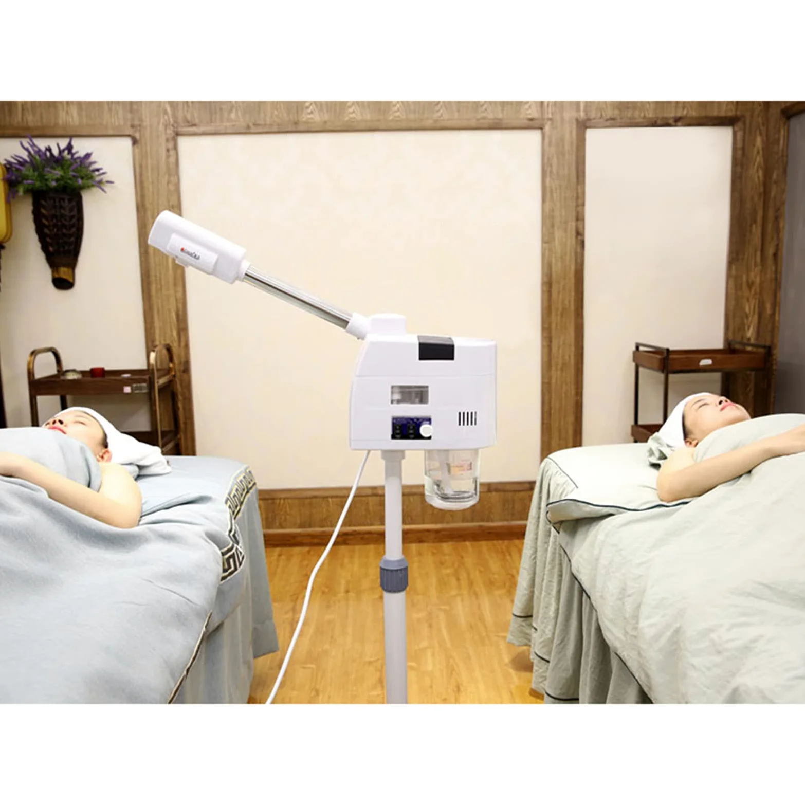 Humidificador para el rostro, apto para salón y hogar, reduce el envejecimiento de la piel, hace que su piel brille y luzca cuidada, altura ajustable