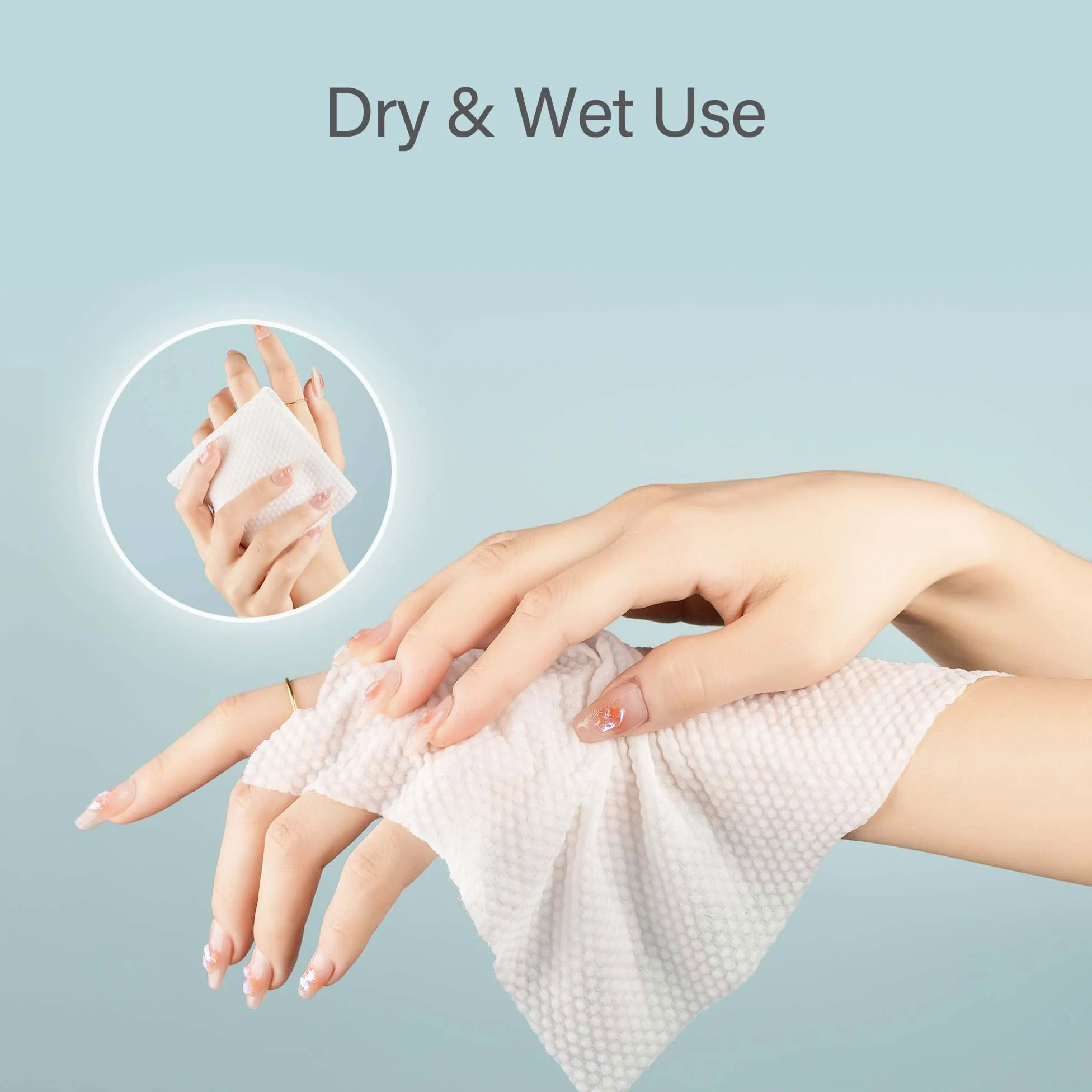 Unifree - Toallitas faciales I Dry Wipes I Removedor de maquillaje, paquete de 8, paquete económico, 480 unidades