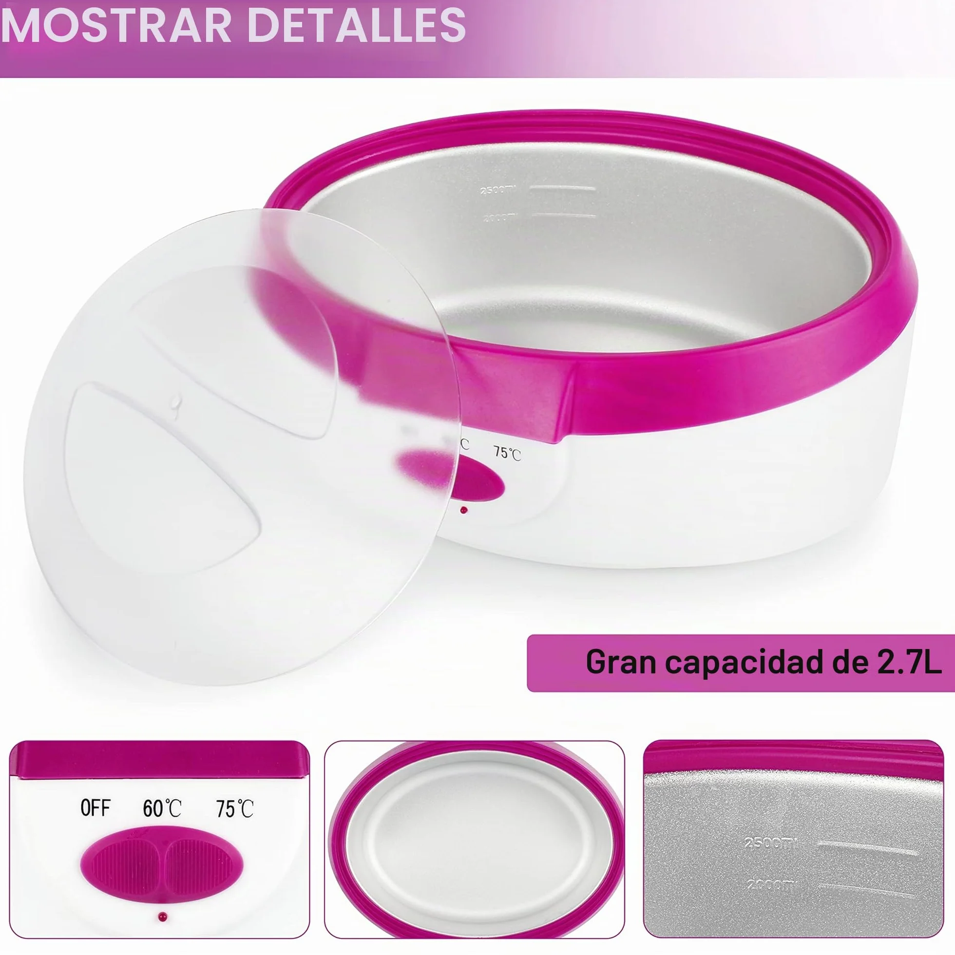 Forever Speed Baño de parafina para manos y pies 265W con accesorios