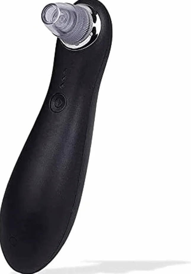 Limpiador de poros Facial Visible, succionador de espinillas con cámara HD, Cabezales extractores de Comedones y Herramientas eléctricas for Eliminar Puntos Negros.(Black)