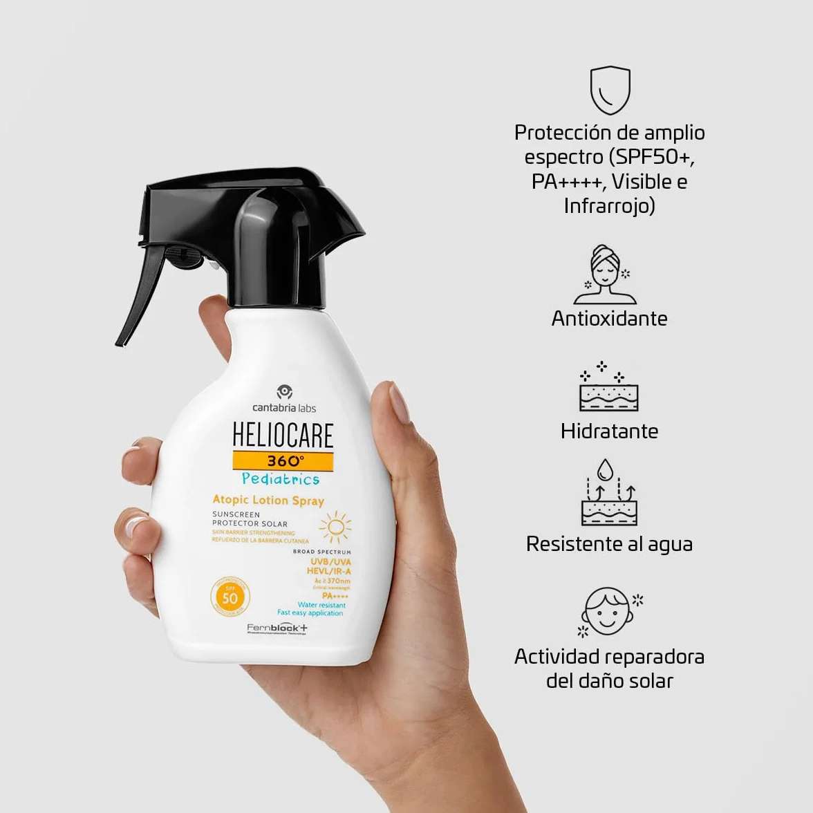 Cantabria Labs Heliocare 360º Pediatrics Atopic Spray SPF 50 Protección Solar 250ml