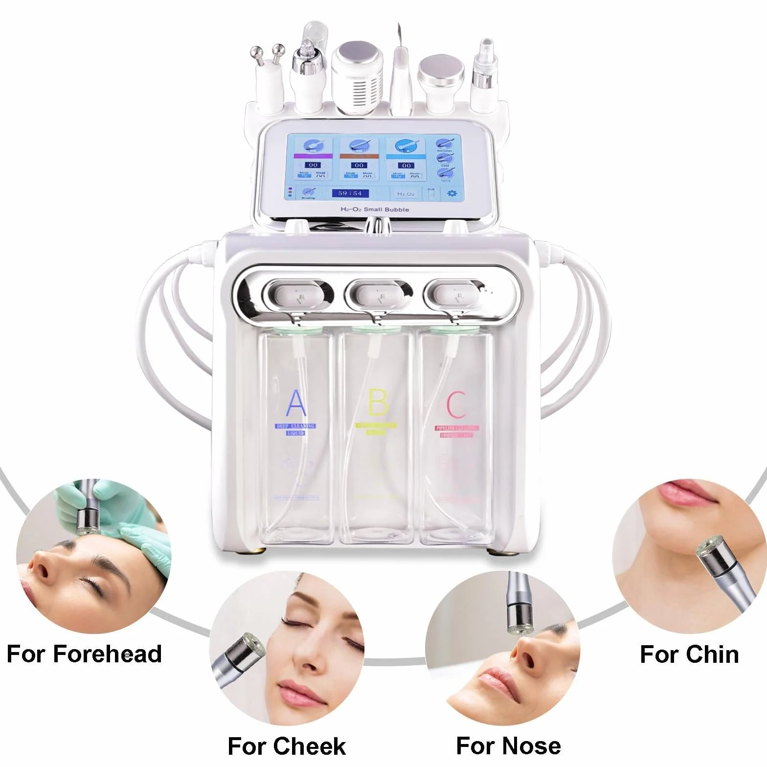 Máquina De Microdermoabrasión De Diamante 7 En 1 | Dispositivo De Hidrodermoabrasión Facial, Exfoliación Facial Para El Cuidado De La Piel En Casa O En Un Salón De Belleza