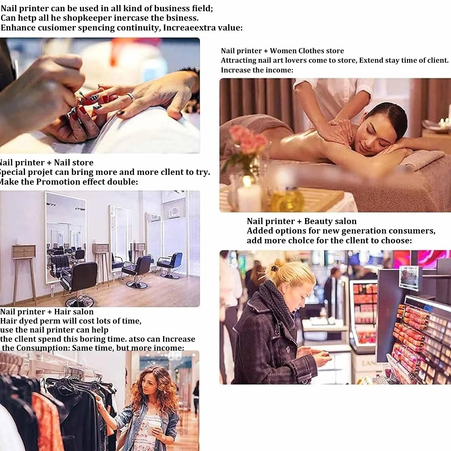 Impresora Digital Móvil Decoración Uñas,Máquina Pintar Uñas,Impresión Patrones Bricolaje Y Secado En Uno,Impresora Automática Uñas 3D para Estudio uñas/manicurista/Amantes Las uñas
