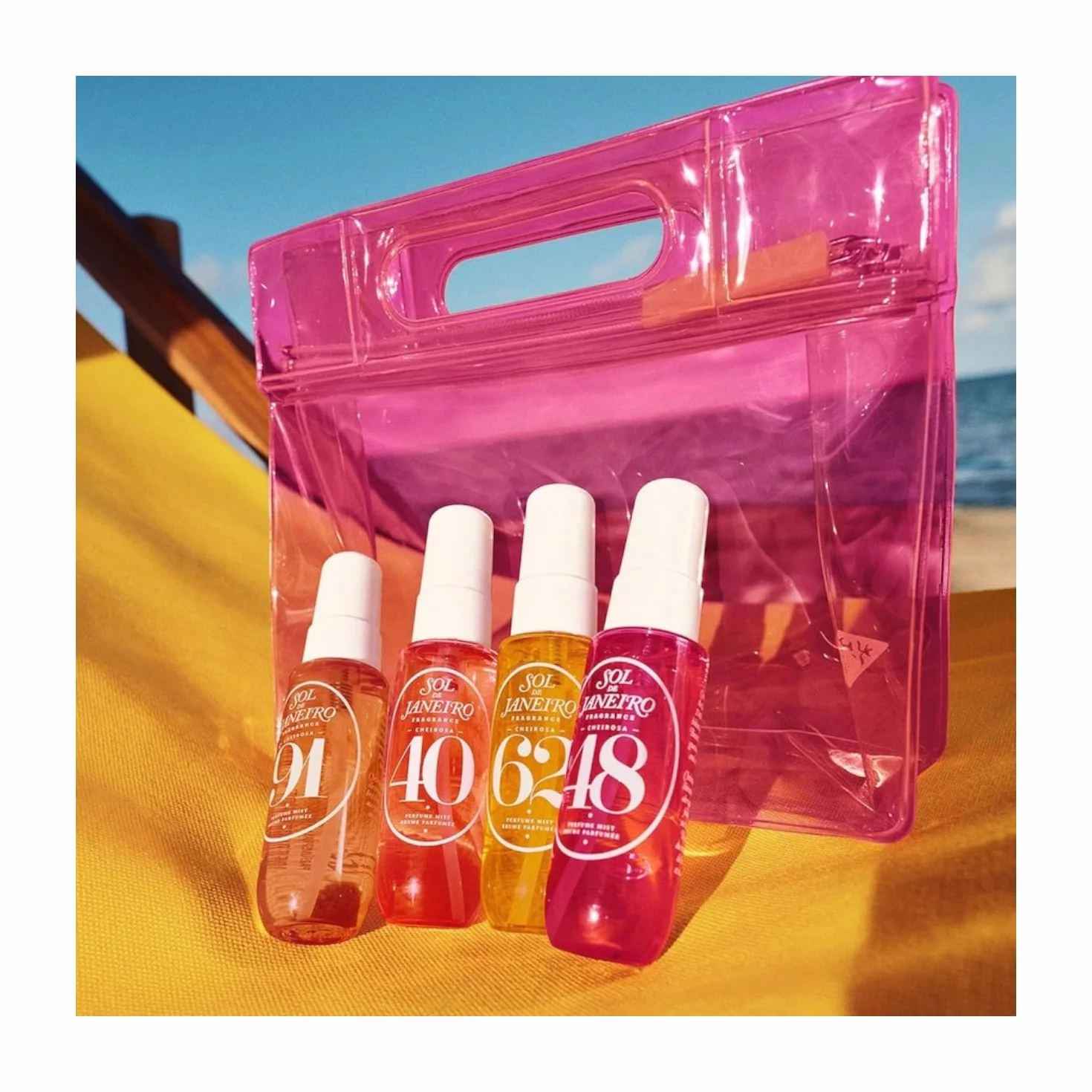 Sol de Janeiro Cheirosa Discovery Set Ipanema Sunset 4 Perfume Mists, Cheirosa 40, 62, 91 y 48, 30 ml cada uno