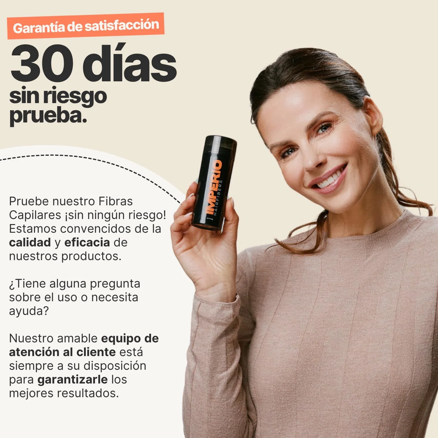 IMPERIO Microfibras Capilares Densificador Cabello 26g Castaño Oscuro