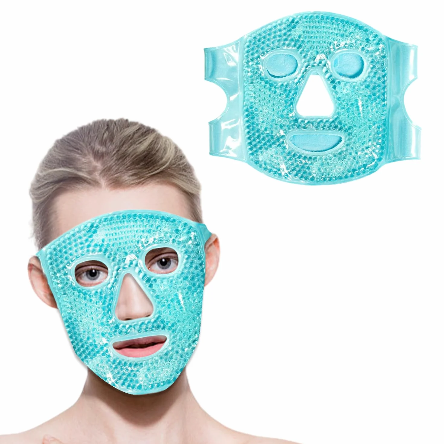Máscara Refrescante de Gel para Ojos y Rostro Reutilizable