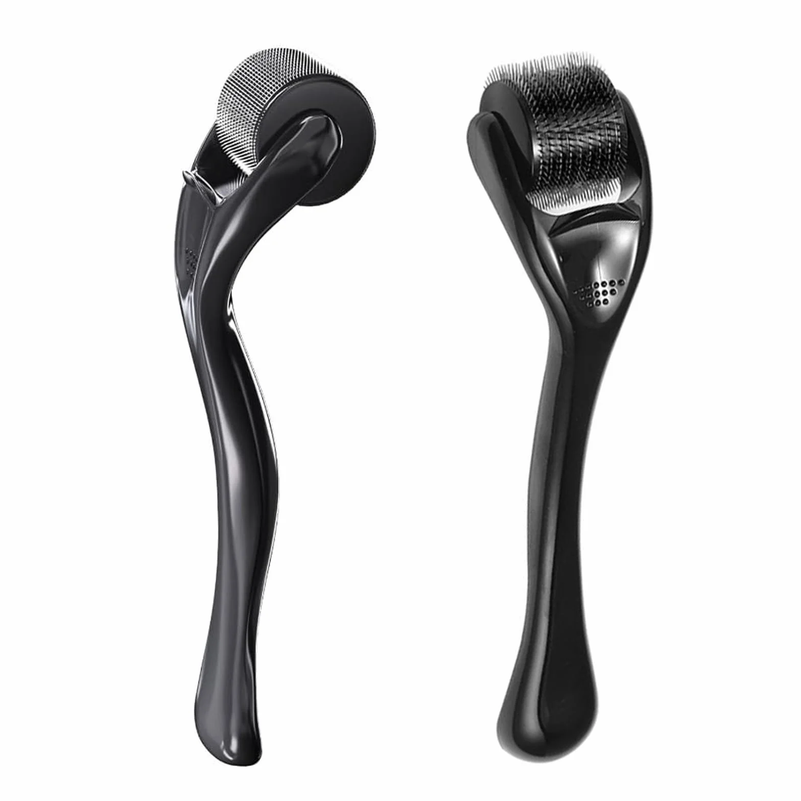Dermaroller Microagujas 1 mm Negro Mate para Barba y Cabello