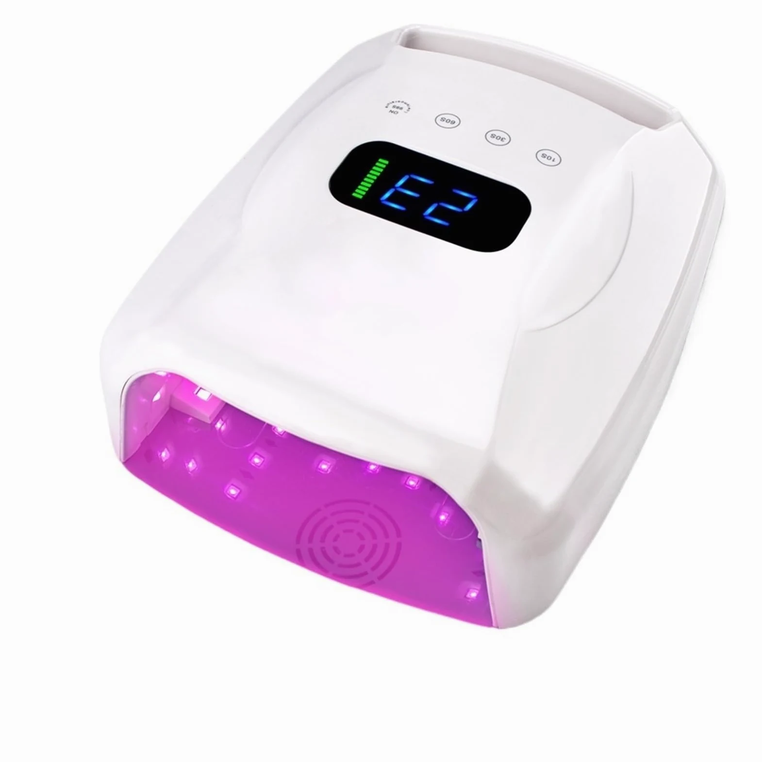 Lámpara LED para uñas, Lámpara UV LED de 96 W for uñas, secador manicura, máquina fototerapia, lámpara for for mujeres y niñas, herramienta salón(Bianco)