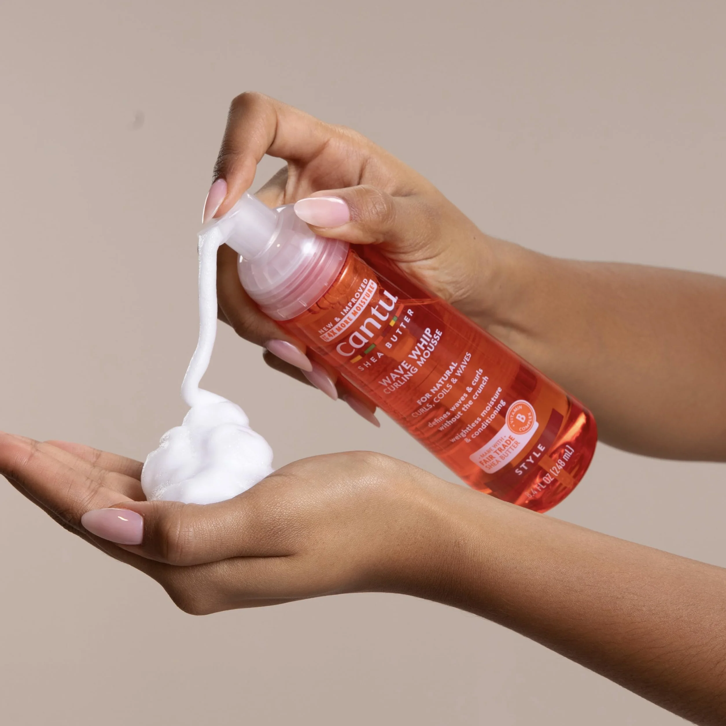 Cantu Shea Butter Wave Whip Curling Mousse 238g