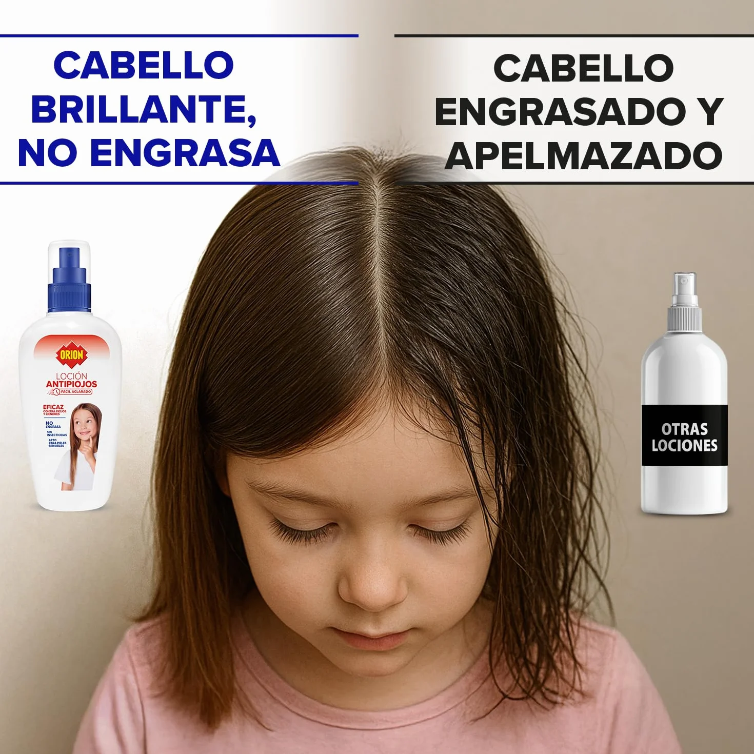 Orion Kit Antipiojos Completo Loción 100ml Spray Protector 200ml Dimeticona Árbol de Té