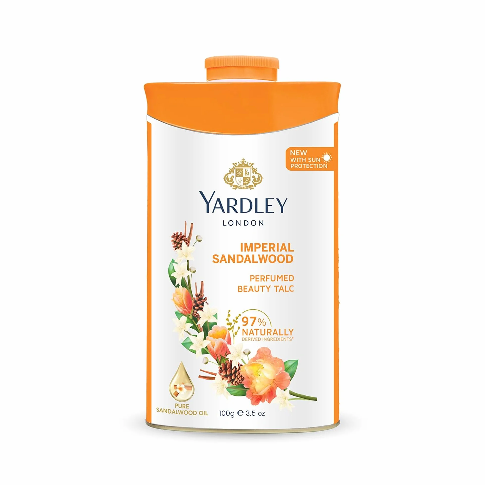 Yardley London Perfumed Talc Sandalwood 100g