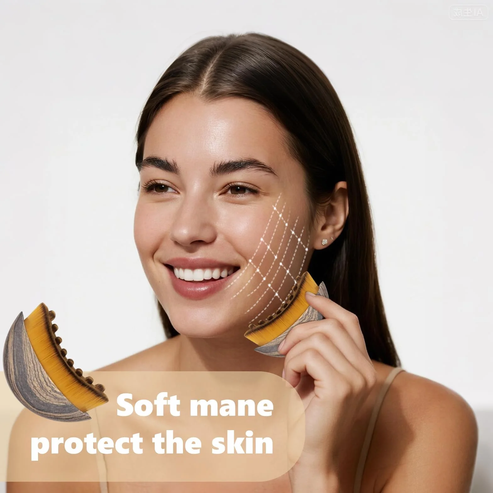 Cepillo Facial de Contorno Masajeador, Limpieza Facial