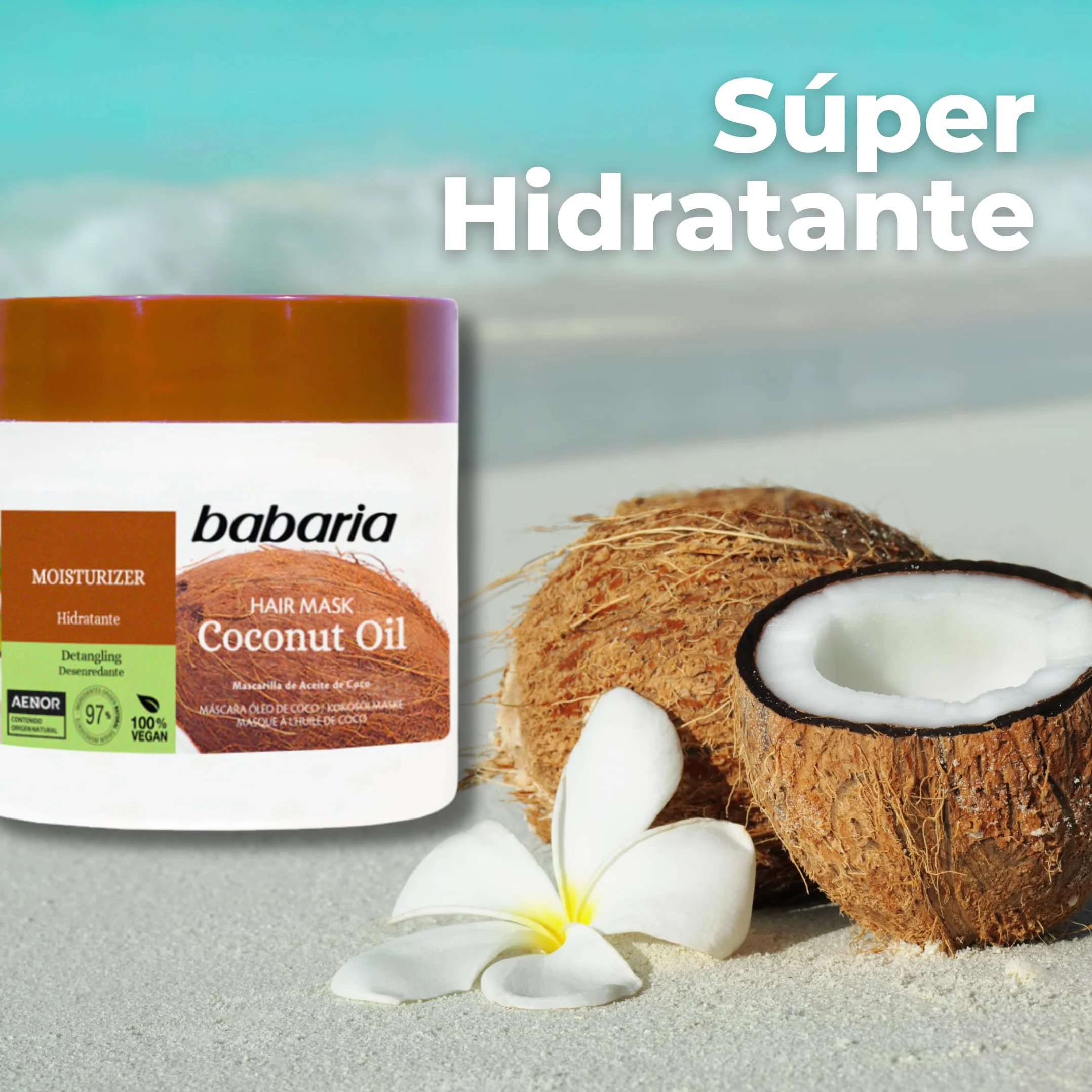 Babaria Mascarilla de Aceite de Coco Hidratante 400 ml