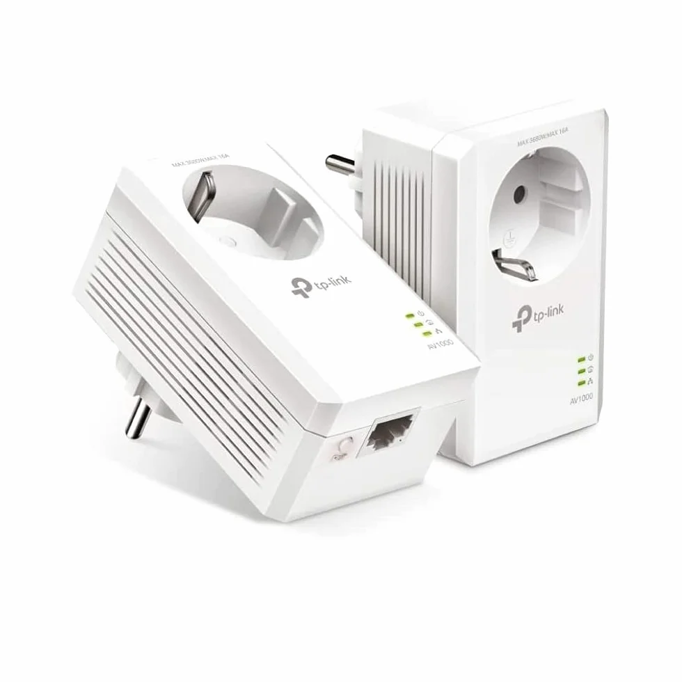 TP-Link TL-PA7017P Gigabit Powerline AV1000 Kit de Inicio, 1 Puerto Gigabit, Blanco