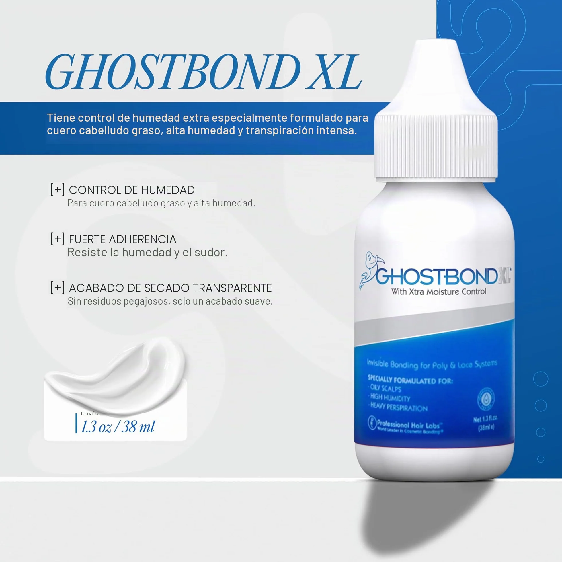 Professional Hair Labs Ghost Bond Adhesivo para Peluca XL 38 ml