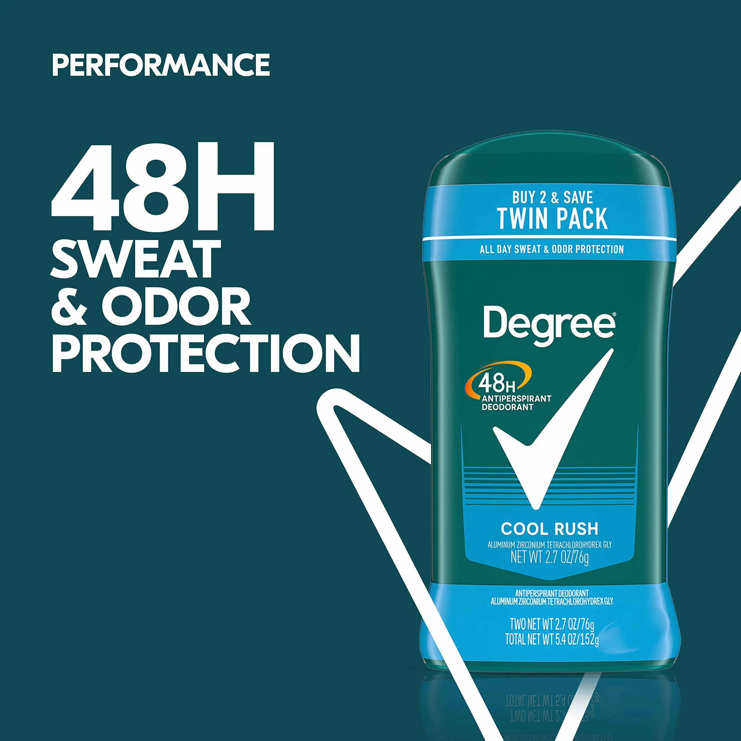 Degree Antiperspirant & Deodorant, Cool Rush - 2.6 oz by Degree