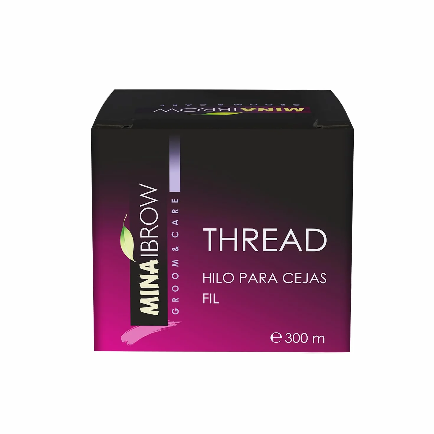 Mina Thread 1 Carrete x 300 m | Hilo de enhebrar Cejas | Hilo de algodón orgánico 1 Unidad
