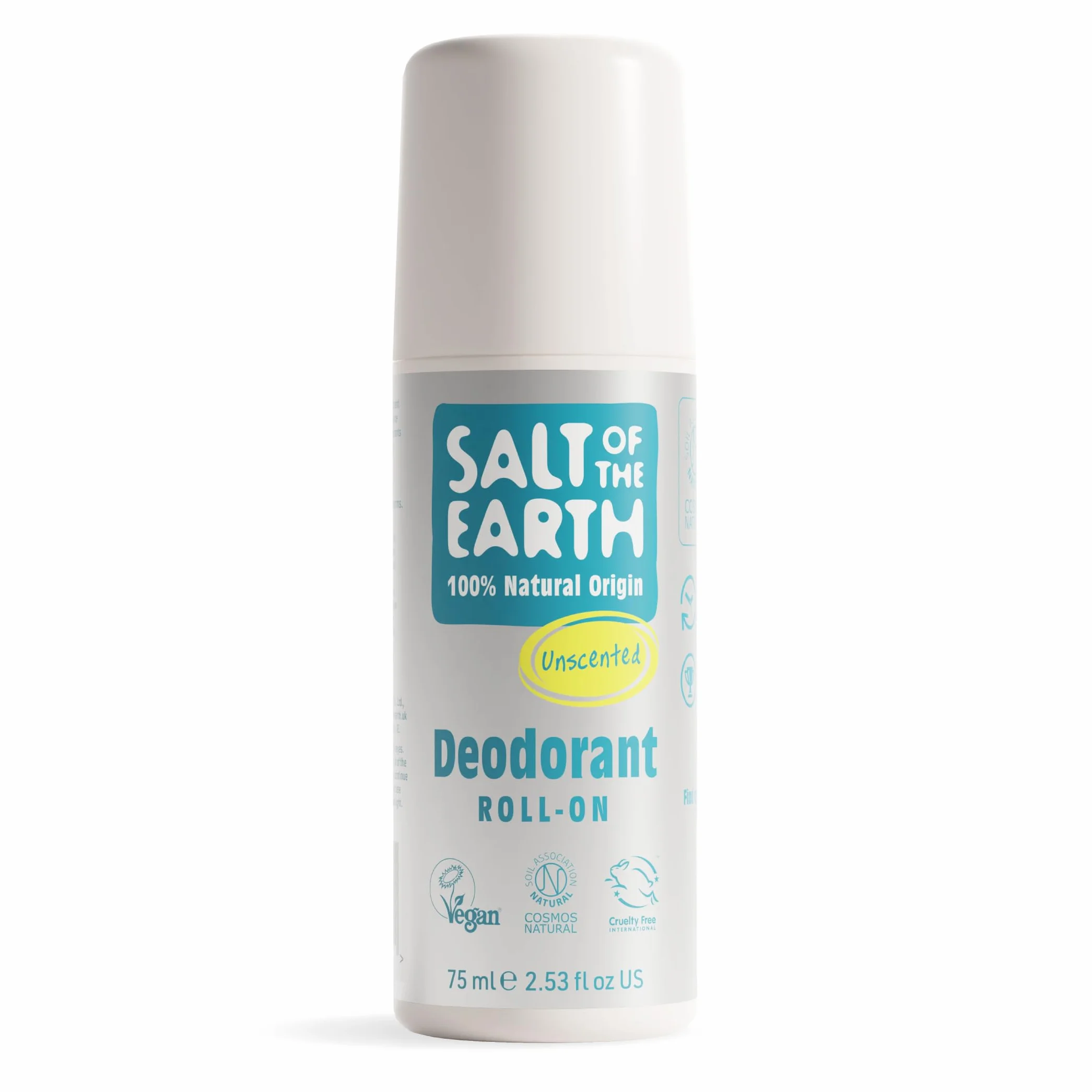 Salt of the Earth Desodorante Natural Roll On Sin Fragancia 75ml Vegano
