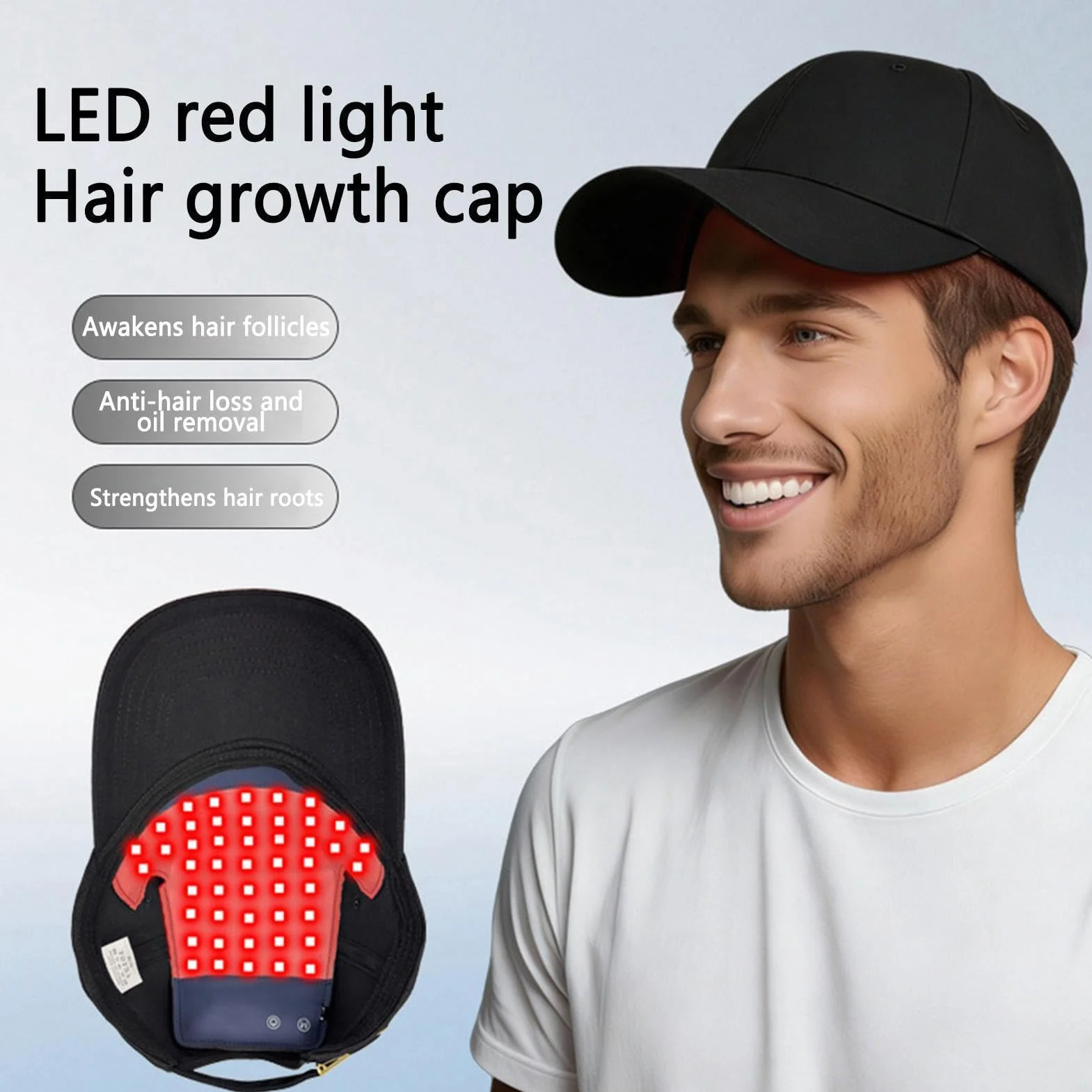 Gorro LED para el cabello 450nm 660nm cuidado del cuero cabelludo