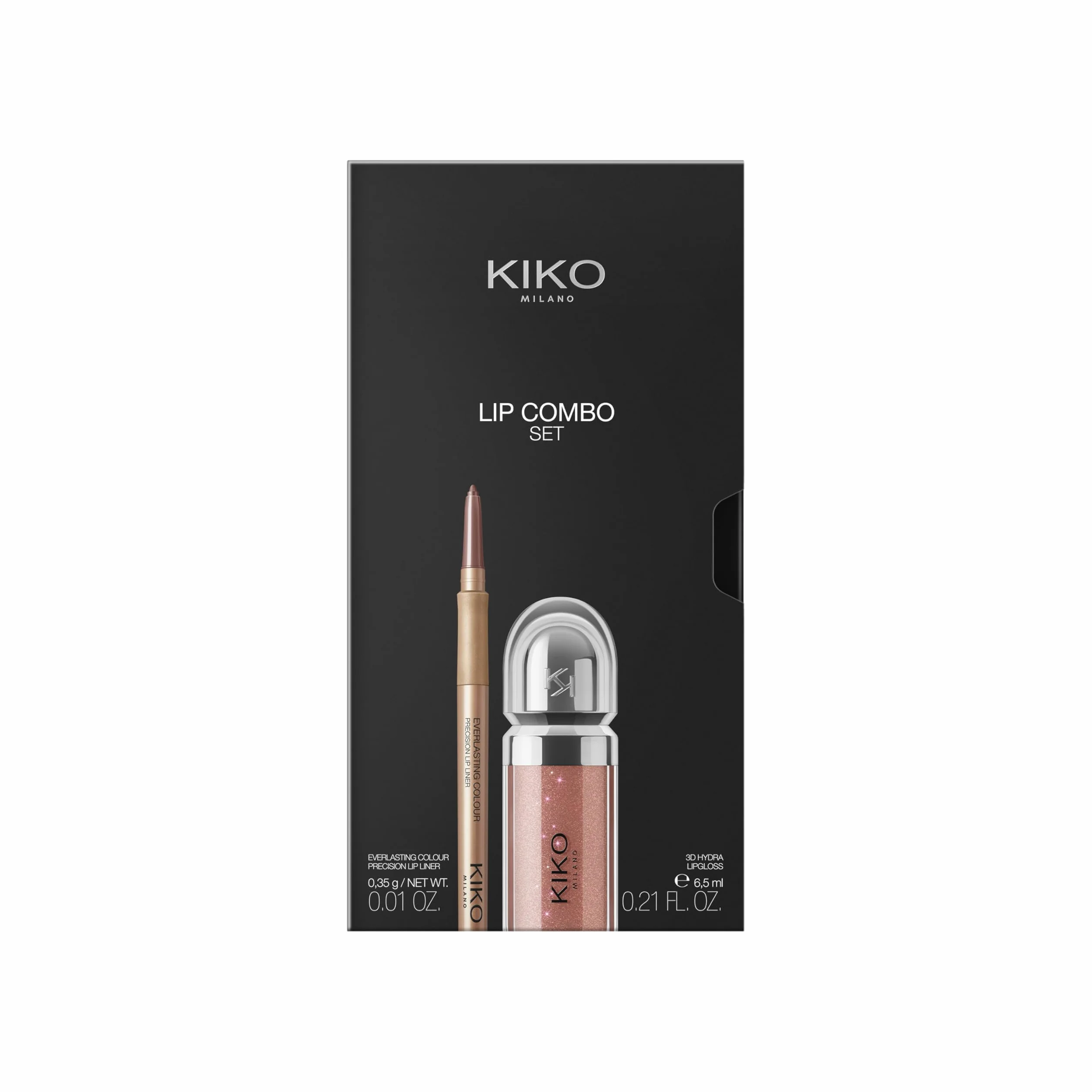 KIKO Milano Lip Combo Set 03: Brillo De Labios Hidratante Y Lápiz De Labios