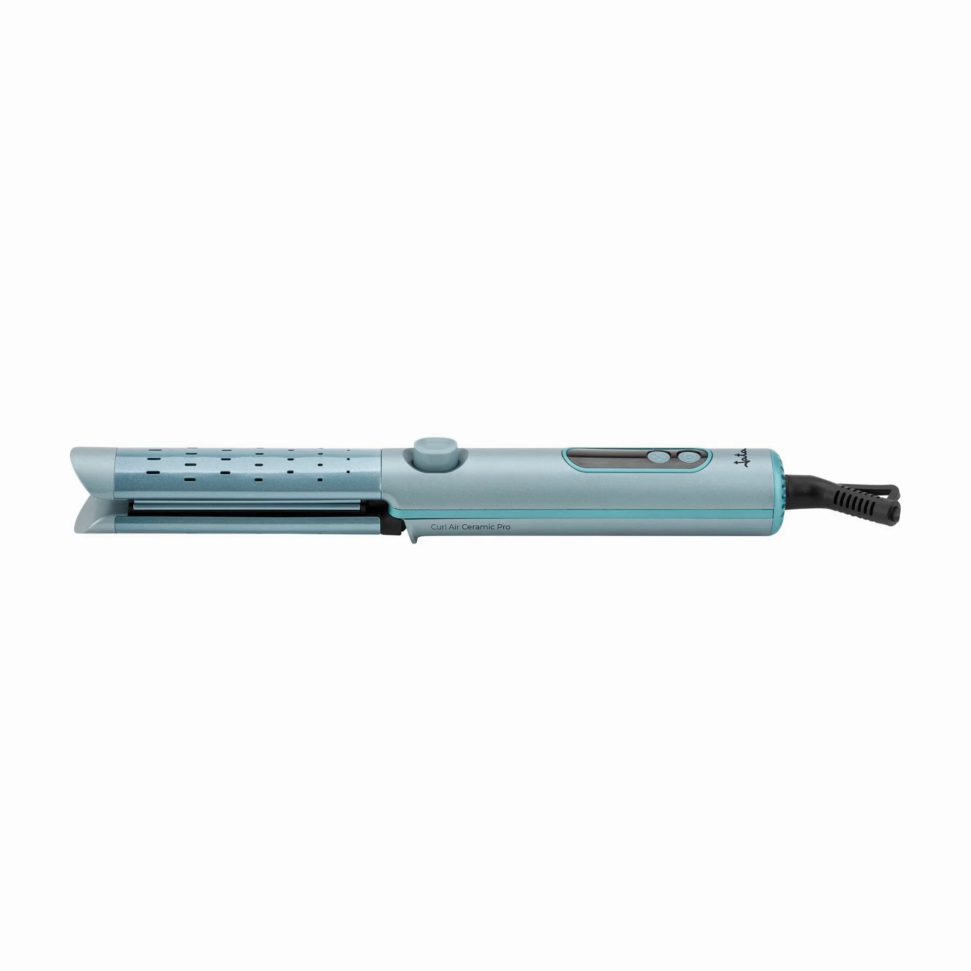 JATA JBPP1588 - Plancha de Pelo y Rizador con Aire, Tecnología Cool Air, Placas Cerámicas Flotantes, 4 Temperaturas 140-200ºC, Alisador y Rizador Profesional
