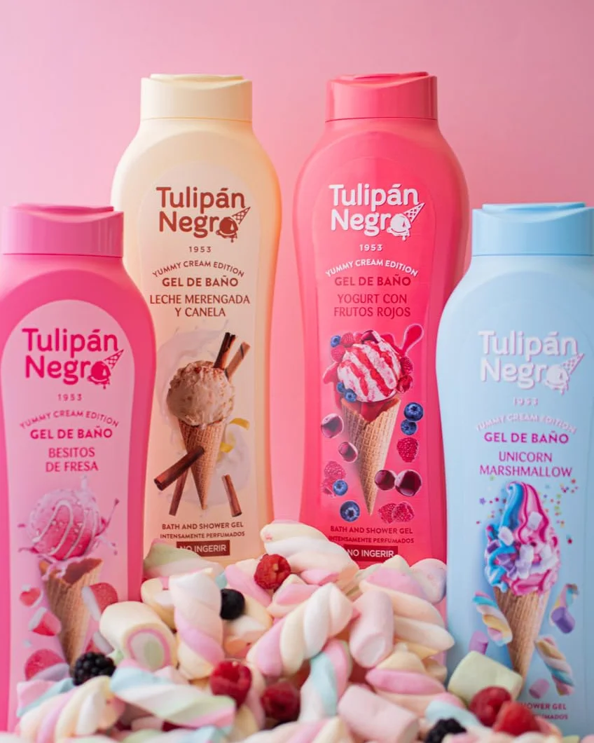 Tulipán Negro Gel de Baño Leche Merengada y Canela Nutritivo e Hidratante 650 ml