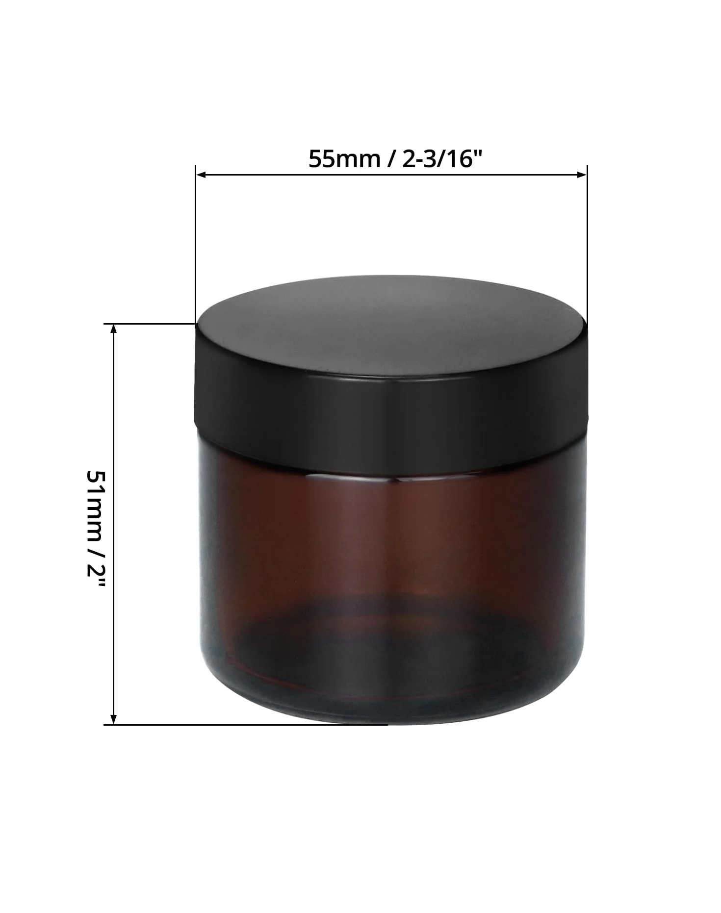 Frascos de vidrio ámbar 60 ml con tapas negras protección UV para aceites esenciales