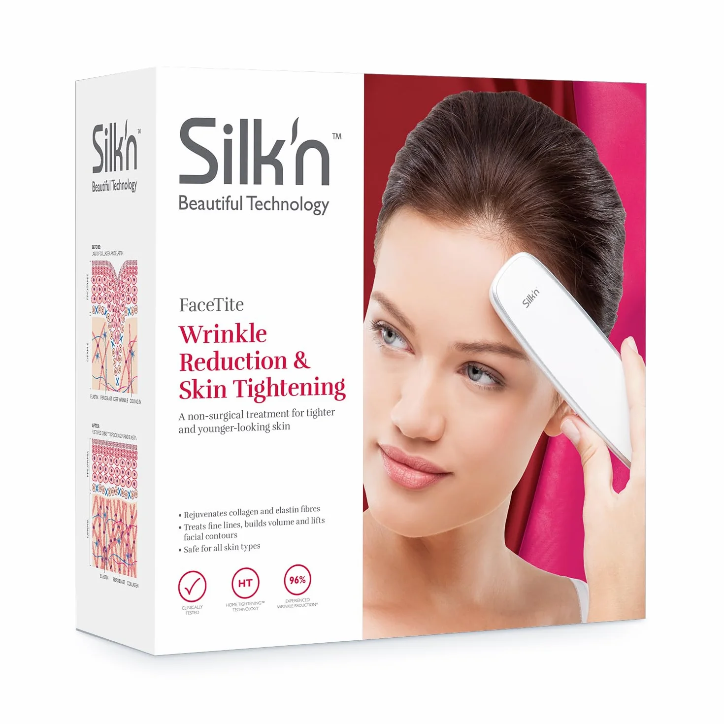 Silk'n FaceTite FT1PE1001 Dispositivo Rejuvenecimiento Cutáneo Antiedad Blanco