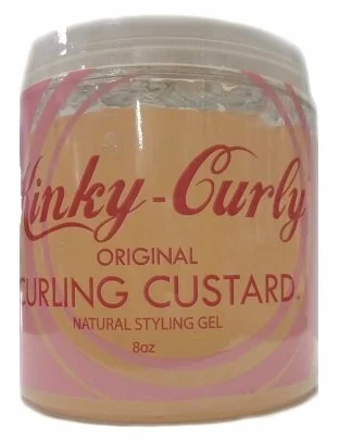 Kinky Curly Original Curling Custard Gel Natural 236 ml – Brillo Profundo y Acondicionamiento