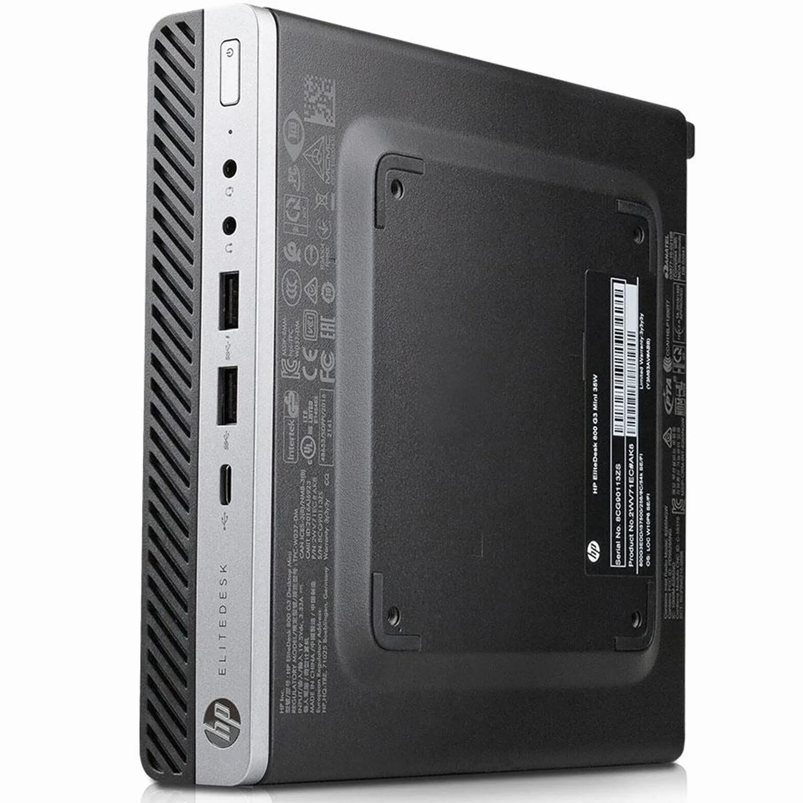 HP EliteDesk 800 Mini PC Desktop Core i5-7400T 8GB RAM 240GB SSD Win 11 Pro Reacondicionado