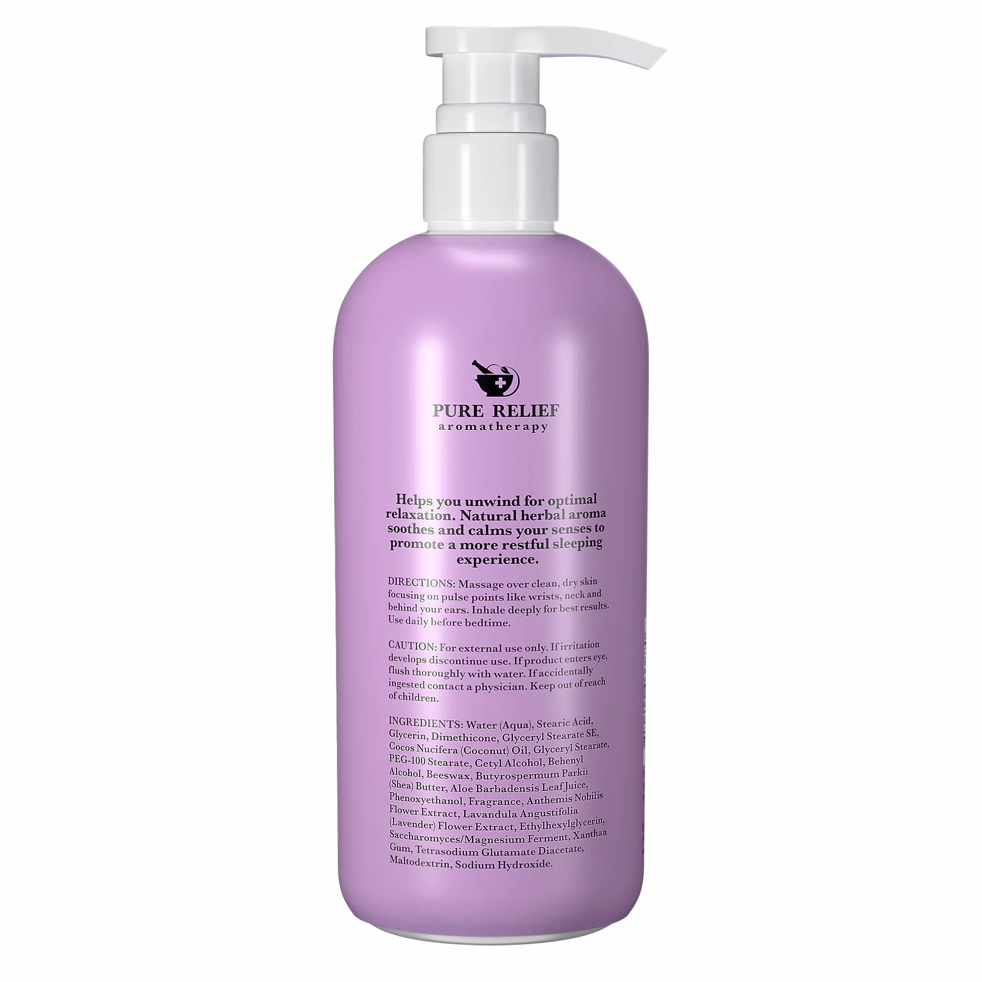 Crema de lavanda y magnesio para dormir 16 onzas promueve un mejor descanso con crema de hierbas calmante para dormir sin crueldad, no tóxica y sin parabenos. Lociones de aromaterapia naturales por