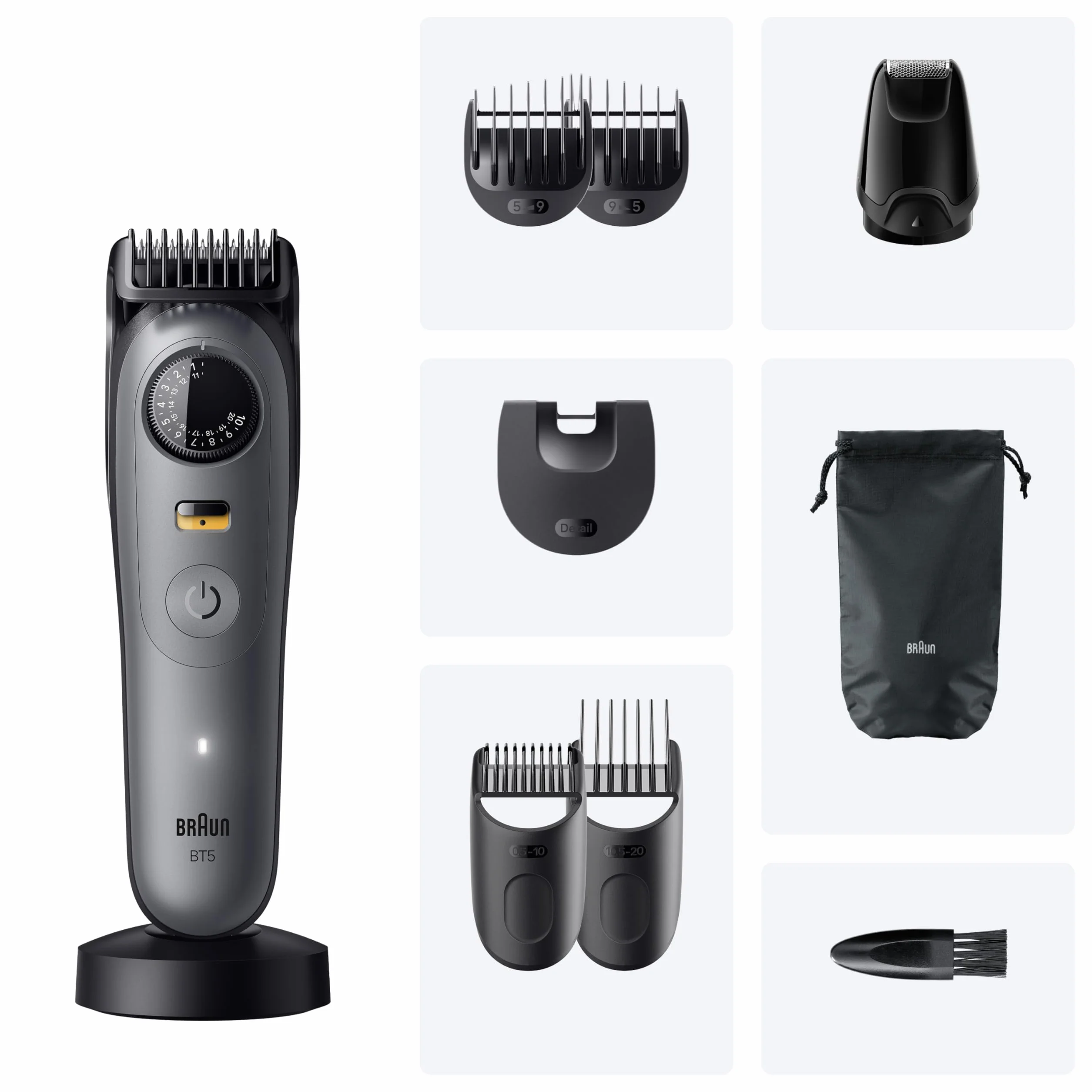 Braun Series 5 BT5565 Recortadora De Barba Resistente Al Agua, 120 Min Autonomía, 40 Longitudes, Lámina Ultra Afilada