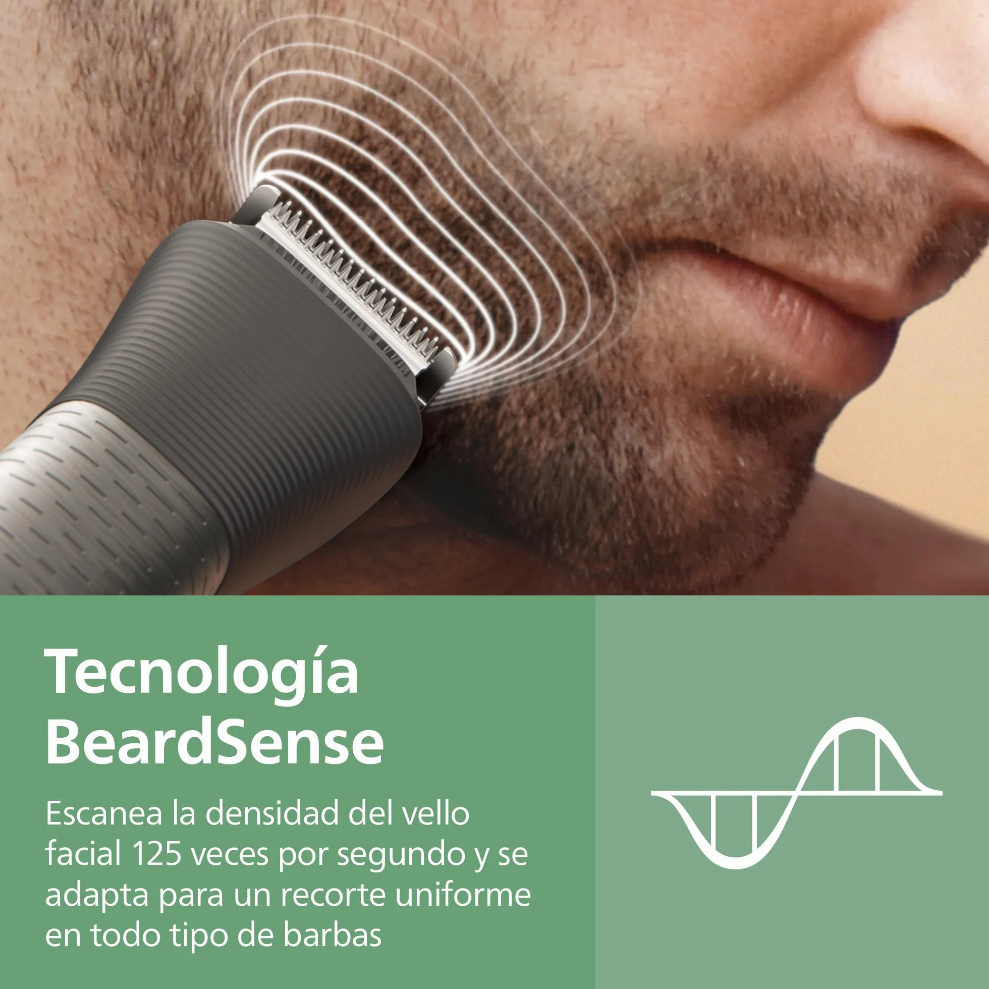 Philips Recortadora todo en uno de 17 en 1 Serie 7000 - Afeitadora y cortapelos hombre para rostro, cabeza y cuerpo, cuchillas de acero autoafilables, 26 longitudes, recargable, MG7961/15