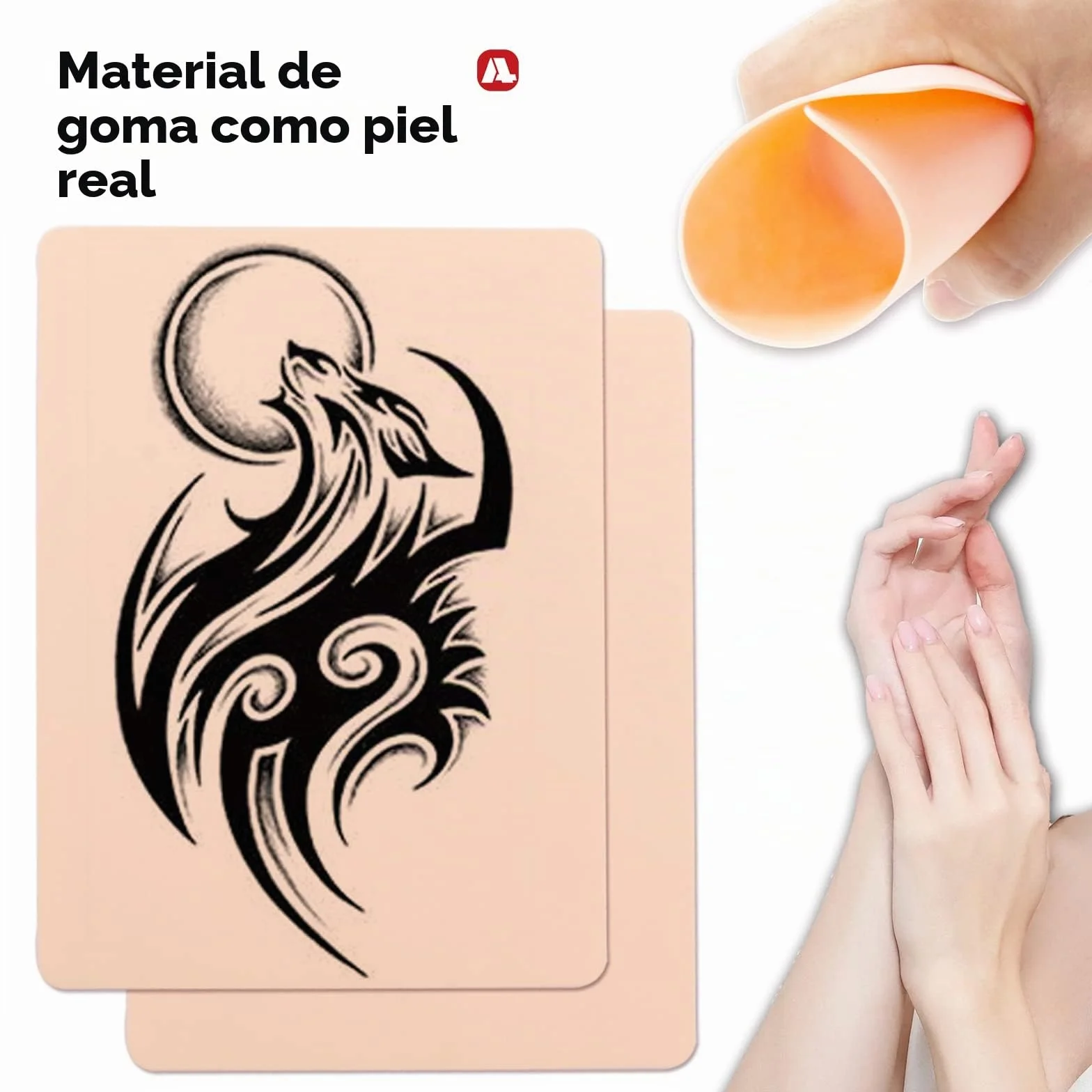 Piel Sintetica Tatuaje, 10pcs Piel de Tatuaje Lados Dobles La Piel Sintética Pieles Sinteticas para Tatuaje