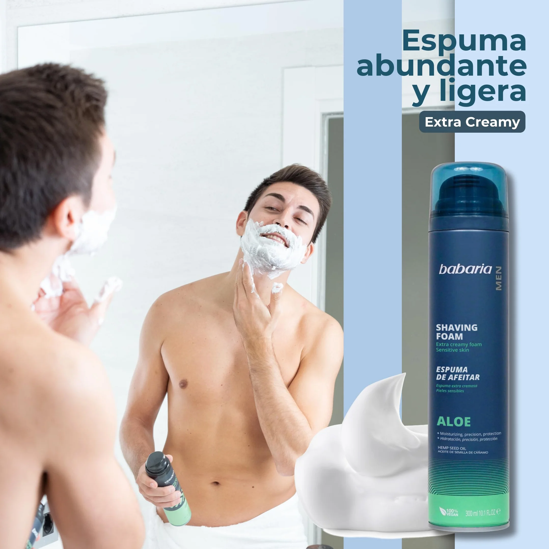 Babaria Espuma De Afeitar Con Aloe Pieles Sensibles 300 Ml