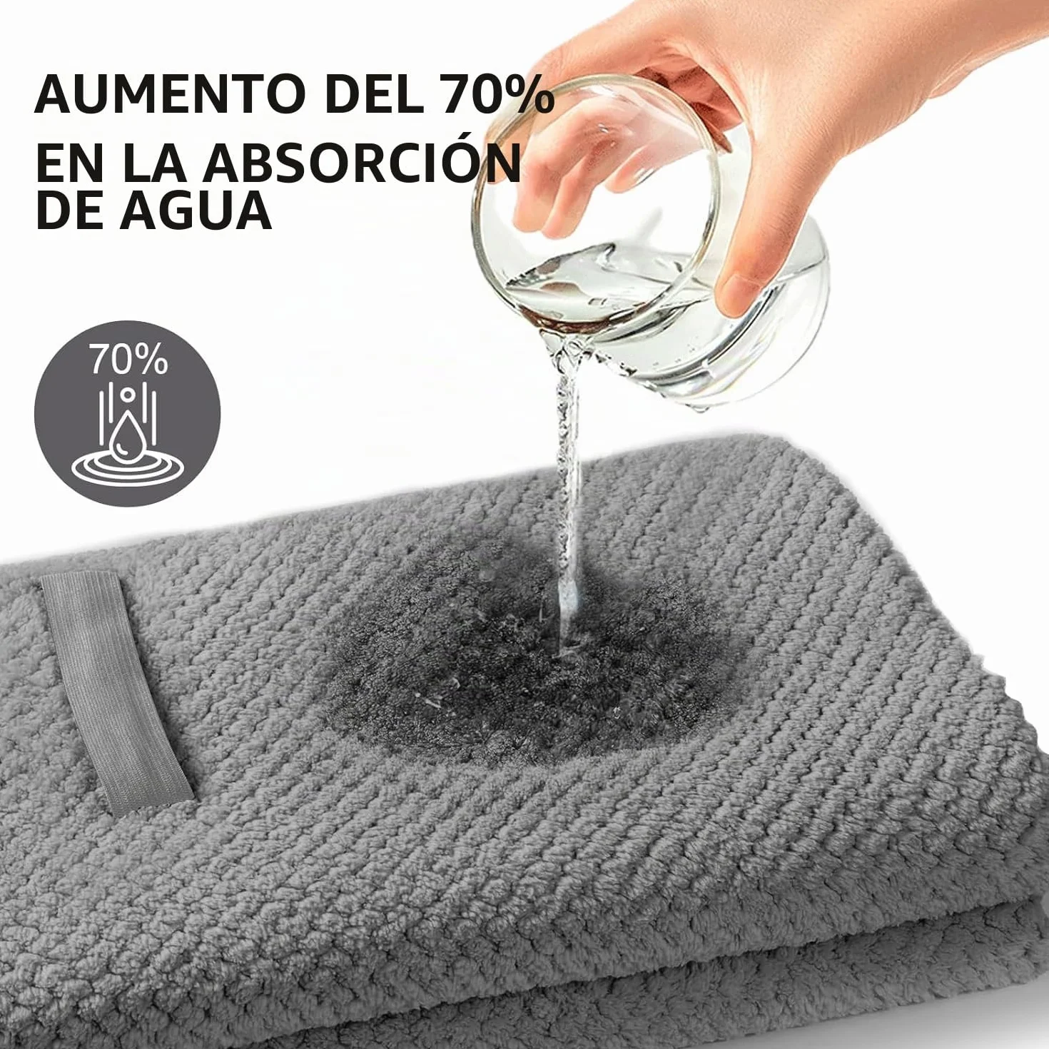 Toallas de Microfibra para Cabello Largo 60x100 cm, Paquete de 2, Turbante Grande, Secado rápido Súper Absorbente