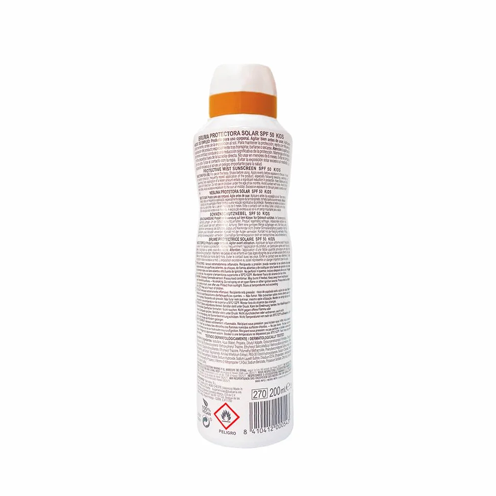 Babaria Bruma Protectora Solar Infantil SPF50 UVA-UVB Infrarrojos 200 ml
