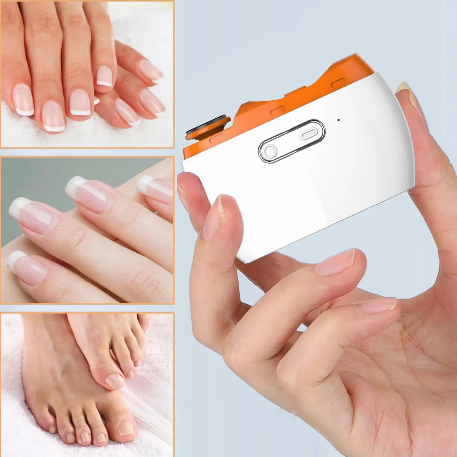 Cortauñas Automático Herramienta de Manicura Recargable | Cortauñas Eléctrico para Personas Mayores Para Casa, Salón, Viaje, Dormitorio, Viaje por Carretera, Desplazamientos y