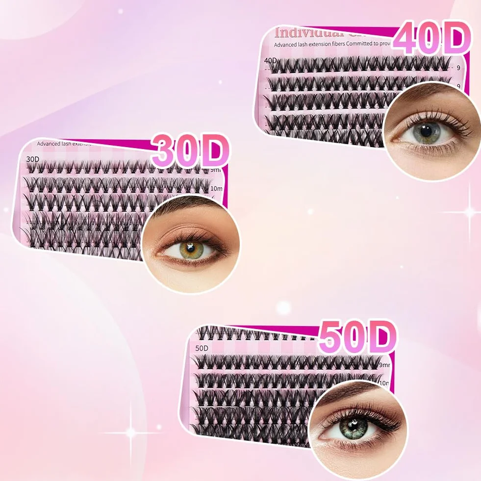 Aomig Kit Profesional de Pestañas Postizas 640 Pcs, 9-16mm, Material Ecológico