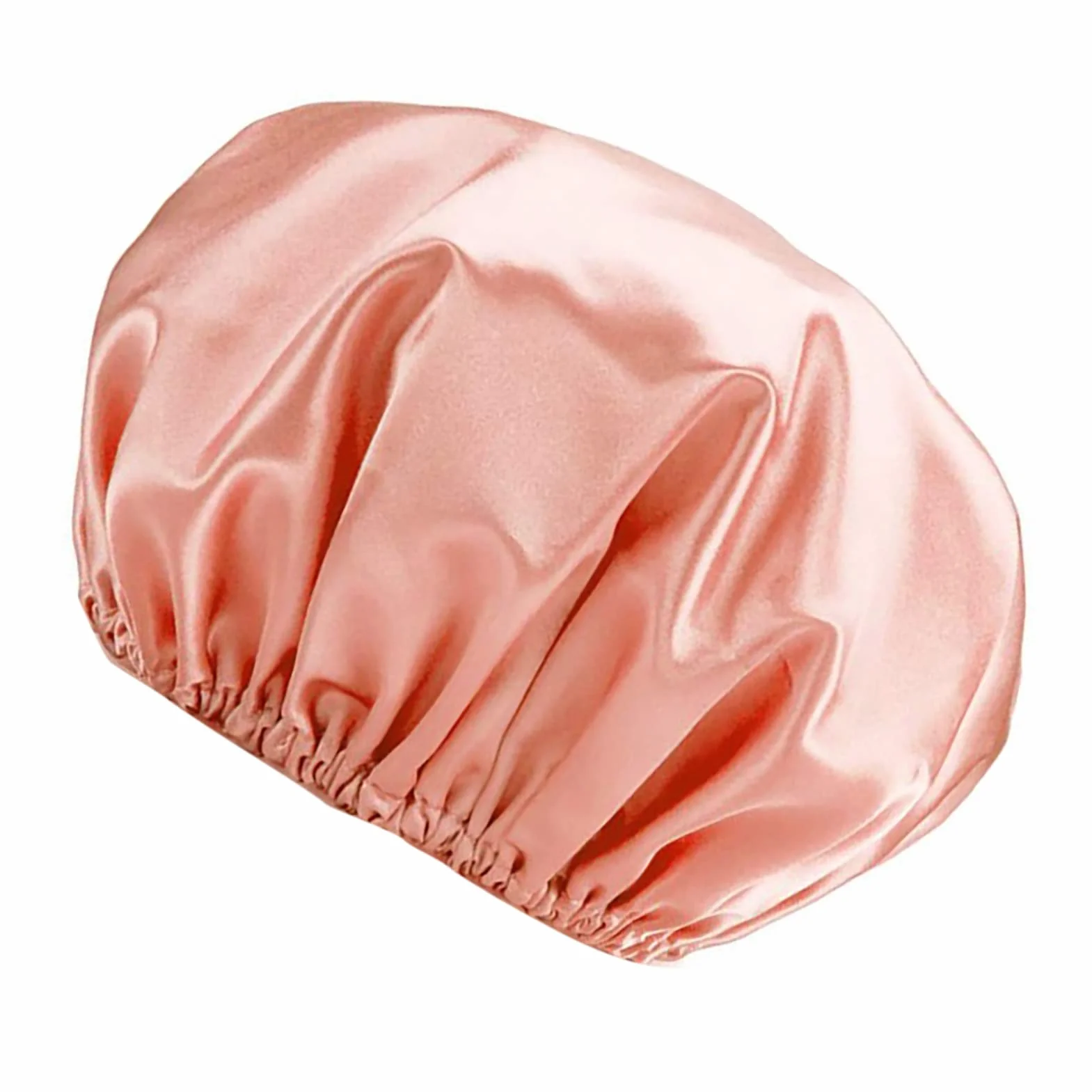 Gorro de Ducha Impermeable de Doble Capa, Gorro de Pelo Cómodo, Elástico, Suave, EVA, Reutilizable, para Bañarse