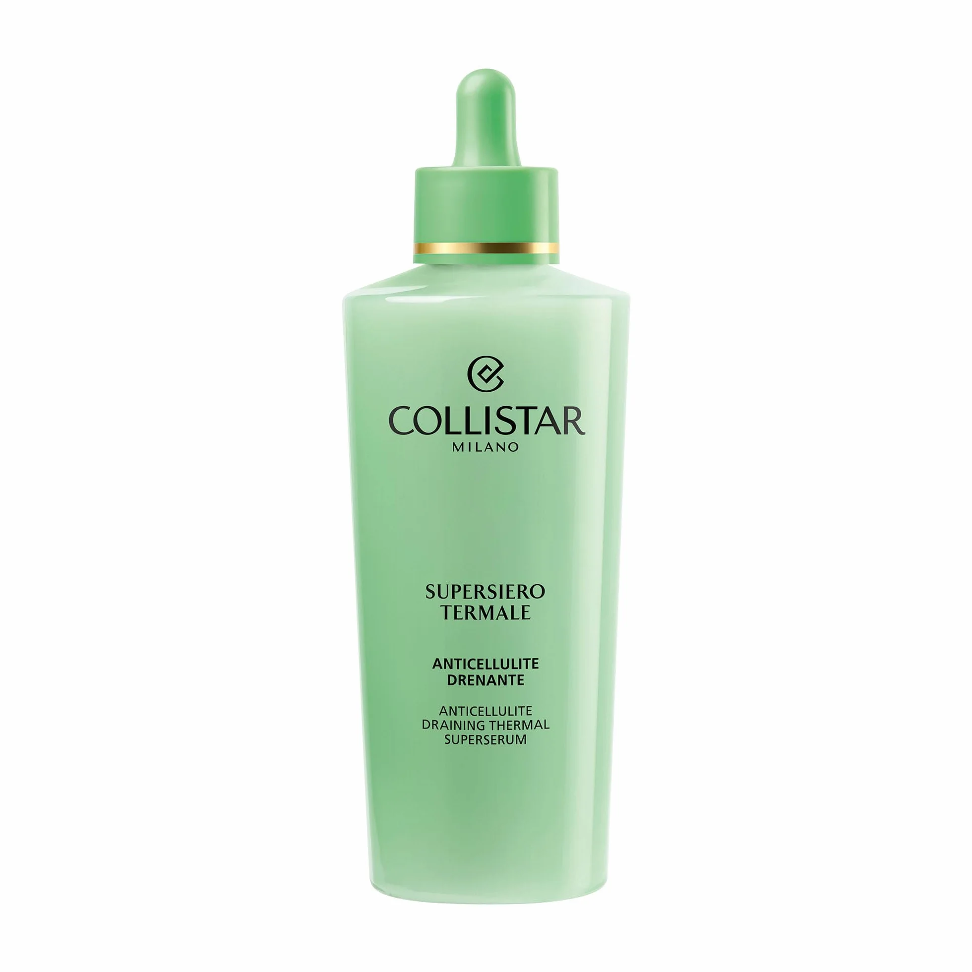 Collistar Supersérum Termal Anticelulítico Fuerte 200 ml, Tratamiento Corporal Drenante con Bergamota y Agua Termal