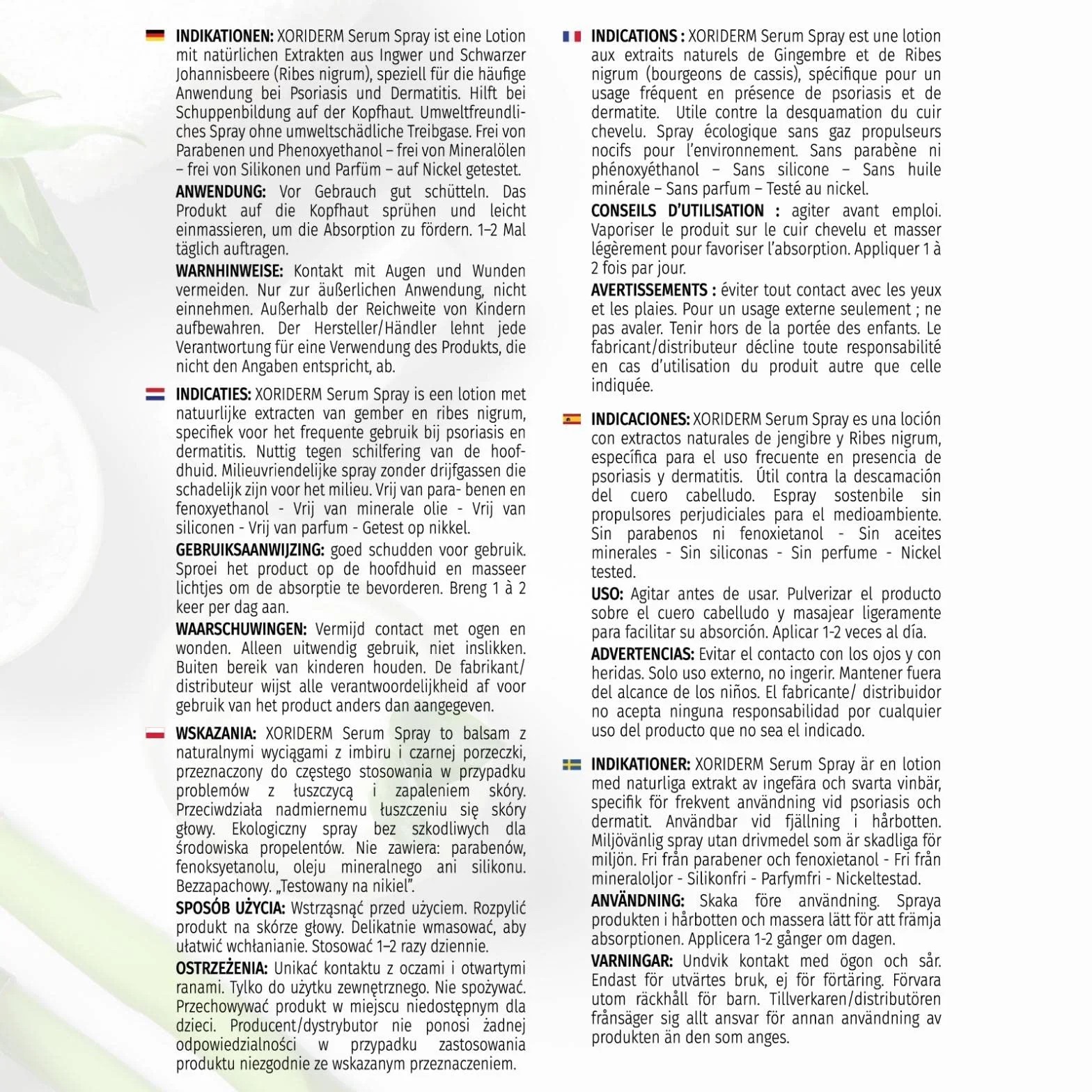 Xoriderm Serum Loción en Espray contra Psoriasis y Dermatitis del Cuero Cabelludo